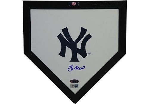 Yogi Berra Signed Yankees Mini Home Plate (MLB Auth)
